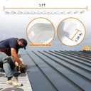 15 Pcs 3FT Long Wavy Foam Closure Strips for Metal Roofing Corrugated