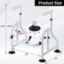 Neoaider Toilet Safety Rails with Adjustable Handrails, 300 Lbs Weight Capacity Toilet Rails, Toilet Safety Frames & Rails for the Elderly, Pregnant Women, Patients