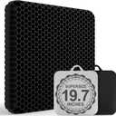 19.7 Gel Seat Cushion, Super Large & Thick Office Chair Cushion for Long Sitting - Back Hip Tailbone Pain Relief Cushion, Egg Seat Cushion Desk Chair Pads for Cars Wheelchair - Fits up to 550 lbs