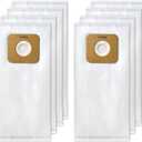 8 Pack Type A HEPA Vacuum Bags for Riccar Most Vibrance, R-Series, 2000/4000 & Simplicity Symmetry, S20EZM, 5000/6000 Upright Vacuum Cleaners, Part RAH-6/SAH-6