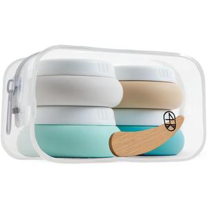 Travel Containers for Toiletries - Small Travel Containers for Creams - 4 Pack of 20mL TSA Approved Travel Bottles with Clear Bag, Leak-Proof Silicone Travel Jars for Toiletries (Mountain)