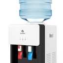 Avalon Premium Hot/Cold Top Loading Countertop Water Cooler Dispenser With Child Safety Lock. UL Listed- White
