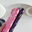 Caseative for iPhone 13 Case,Water Ripple Wave Meteorite Bubble Chrome Plating Electroplated Candy Phone Case (Eletro Red)