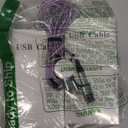 Travel Essentials, 3 in 2 USB A/C Cable for iPhone 17 Charger/iWatch Charger/IP, Braided Multi Charging Cable Cord, RV Camping Essentials, Designed for iWatch Series & iPhone17-11/iPad-5FT (Purple)