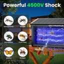 Solar Bug Zapper Outdoor, 30W Solar Powered Mosquito Trap, 4500V Fly Trap & Mosquito Killer, 6600mAh Battery, IPX5 Waterproof, Covers Up to 4000 Sq.Ft for Patio, Backyard, Garden