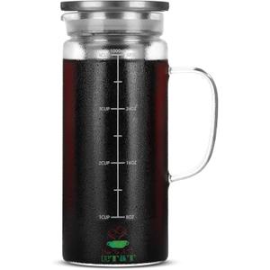 BTaT- Cold Brew Coffee Maker, Iced Coffee Maker, 1 Quart, 32 oz, Iced Tea Maker, Cold Brew Maker, Tea Pitcher, Coffee Accessories, Iced Tea Pitcher, Cold Brew System, Cold Brew Pitcher
