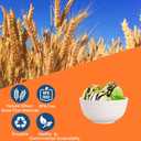 NOT CERAMICUnbreakable Cereal Bowls, 25 OZ Wheat Straw Bowls Microwave and Dishwasher Safe BPA-Free Eco-Friendly Bowl Beige Color for Cereal, Serving ,Soup, Oatmeal, Pasta and SaladSet Of 6