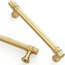Asidrama 10 Pack 5 Inch(128mm) Champagne Bronze Cabinet Pulls Kitchen Cabinet Handles Champagne Cabinet Drawer Hardware for Cupboard
