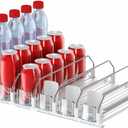 Drink Organizer for Fridge,Self Pushing Fridge Drink Organizer,Automatic Drink Dispenser for Fridge-Holds up to 30 Cans