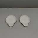 2 PCS Farmhouse Ceramic Spoon Rests Holder for Kitchen Counter Stove Top (A3/4)