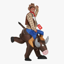 Morph Inflatable Bull Costume Adult, Bull Costume for Adults, Inflatable Rider Costumes, Halloween Costumes for Men