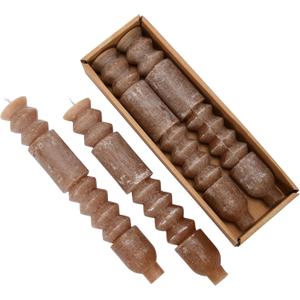 Creative Co-Op Creative Co-Op Unscented Taper Candle, Cappuccino