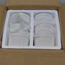 MALACASA Ramekins 6 oz Oven Safe, Porcelain Creme Brulee Ramekins Pudding Custard Cups Small Ceramic Souffle Dishes Ramakan Ramiken Ramicans Baking Bowls Set of 6, White, Series RAMEKIN-DISH