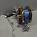OPENROAD Boat Winch 3500lbs Hand Winch, with 32ft Blue Strap and 2 Speed switchable, for Boat Trailer Towing Winch