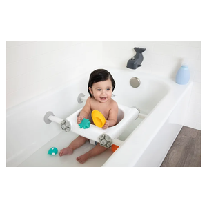 Regalo Baby Basics™ Bath Seat, Award Winning Brand, Provides Support and Balance for Sit-Up Bathing, Includes Strong and Secure Suction Cup System, Drain Holes for Easy Clean Up, 0560 DS, White