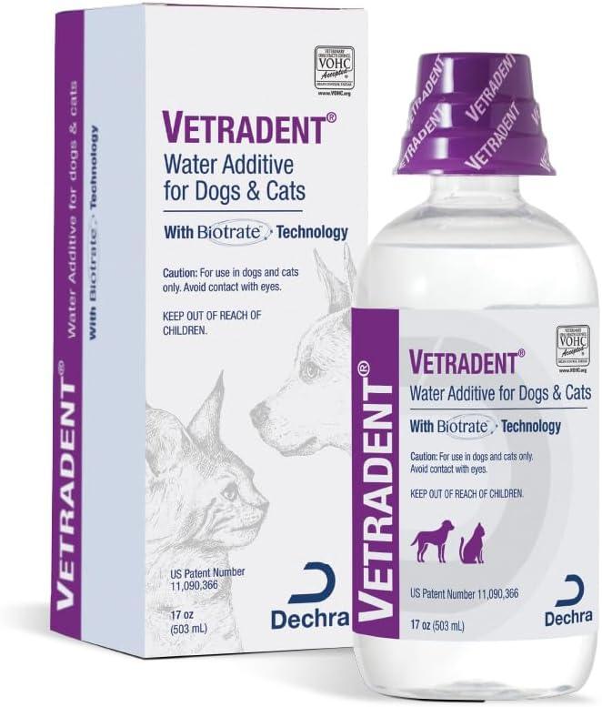 Vetradent Water Additive for Dogs and Cats, 17 oz