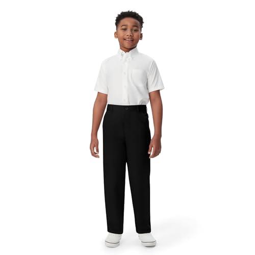 French Toast Boys Pull-on Relaxed Fit School Uniform Pant (Standard & Husky), Black, 8