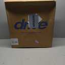 Drive Medical 11148-1 Folding Steel Bedside Commode Chair, Portable Toilet, Supports Individuals Weighing Up To 350 Lbs, with 7.5 Qt. Bucket and 13.5 Inch Seat, Grey