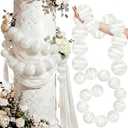 Wedding Pearl Ball Garland Ornament Beads Wedding Hanging Ball Garland Decor for Bridal Shower Engagement Baby Shower Photo Background Decoration and Decor DIY Craft (3.1inch x 40inch)