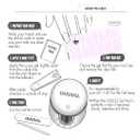 UUUUU. Santal Gel Nail | High Quality | Stick on Half baked Gel nails | K-Nails | Semi Cured Gel Nail Strips, Pack Of 5