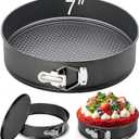 7 Inch Springform Cheesecake Pan with Removable Bottom, Leakproof Round Cake Baking Pan