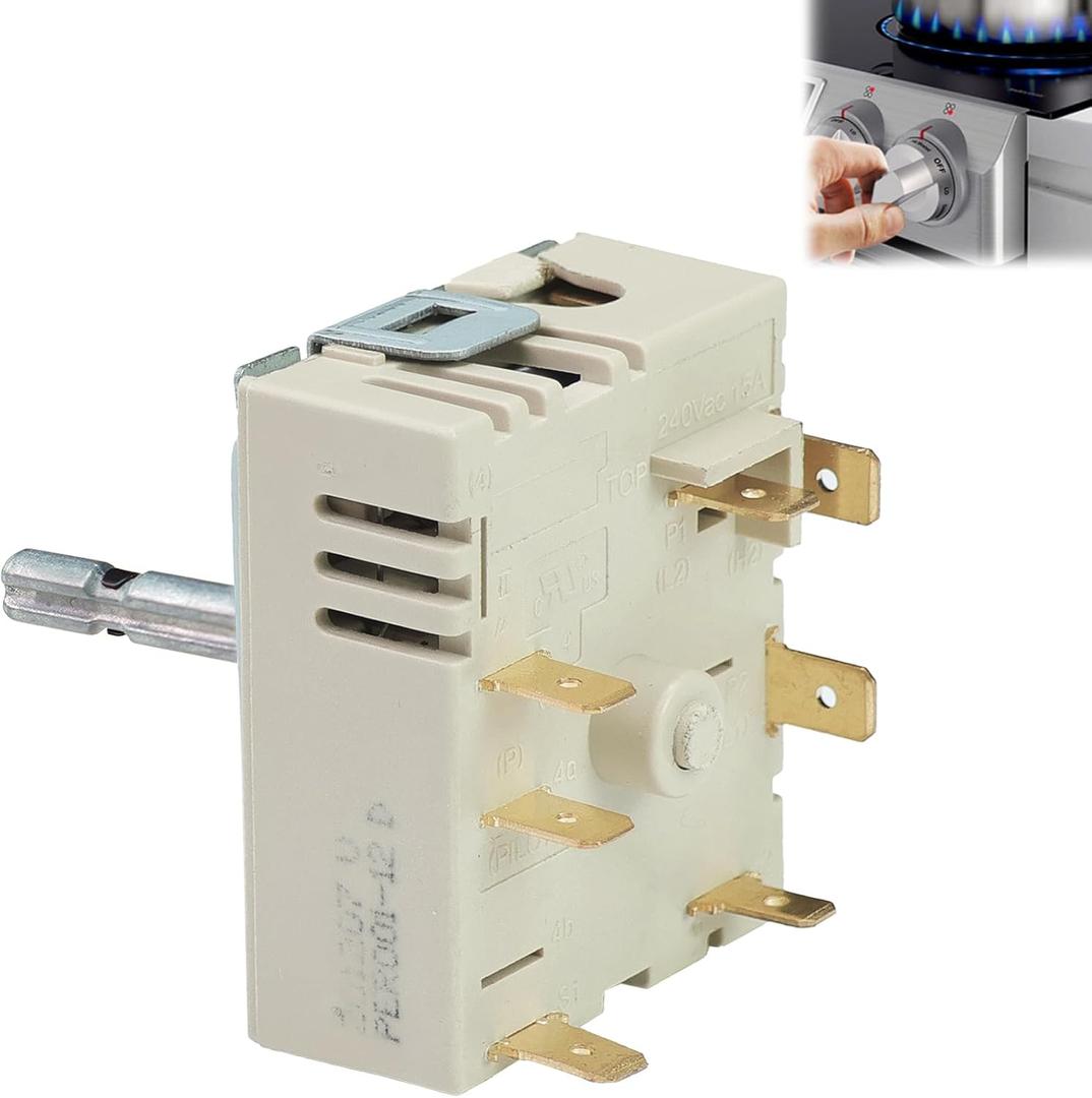 DG44-01006B PER001-12D for Samsung Dual Infinite Switch,Fit for Samsung Range Oven Surface Element Control, for Stove Infinite Switch, for NE59J7750WS NE58K9850WS Replacement Parts