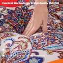 MAXYOYO Bohemian Retro Floor Mattress Vintage Floral Japanese Futon Mattress Roll Up Thicken Sleeping Mat Portable Camping Mattress Floor Lounger Couch Mattress Pad Twin Size