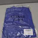 LYANER Women's Basic Mock Neck Stretch Sheer Mesh Long Sleeve Bodysuit Leotard Top Royal Blue Large