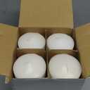 Unscented Pillar Candles - Set of 4 White Pillar Candles - 3x9 Slow Burning Large Candles for Weddings & Table Centerpieces, PARNOO