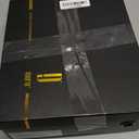 IDIFU Women's Pointed Toe Metal Buckle Two Strap Ankle Booties Side Zipper Kitten Heel Dress Classic Short Boots (7.5, D White Pu)