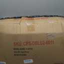 Sundale Outdoor Olefin Deep Seat Cushion Set of 2, Patio Chair Cushion and Pillow, Water-Resistant Sectional Sofa Pad with Straps Dark Blue, 23 x 26 x 6 Inches