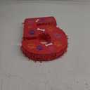 Hiboom 13.7 Inch Dog Paw Red Piñata 5th Birthday Party Decoration Piñata with 9.8 Inch Stick Blindfold Confetti Number 3 4 5 Birthday Themed Gifts for Kid Boy Girl Fun Dog Footprints Bone Photo Prop