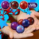 Civaner 24 Pcs Spider Party Favor, 1.57'' Spider Web Stress Ball Sensory Fidget Toys for Kids Birthday Decorations Game Supplies Goodie Bags Stuffers Easter Basket Filler Classroom Gifts (3 Style)