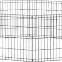 MidWest Homes for Pets 24-Inch Exercise Pen, for Indoor and Outdoor use, 16 Sq Feet of Play, Folding Dog Pen, No Door Design for Maximum Security, Easy to Set Up, Foldable Dog Playpen