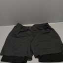 Surenow Men's Running Shorts Quick Dry Workout Gym Shorts Athletic 2-in-1 Stealth Shorts Outdoor Short for Men with Pockets, XXL