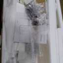 VASAGLE LIRY Collection - 71-Inch Tall Kitchen Pantry Cabinet with Lights and Charging Station, Coffee Bar Cabinet with Doors and Drawer, Farmhouse Style, Adjustable Shelves, Rustic White UBBK363W12