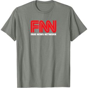 FNN Logo Fake News Network Funny Trump T-Shirt, S