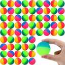 Jenaai 100 Pcs 45 mm/1.77 Inch Bouncy Balls for Kids, Large Rubber High Bouncing Balls in Bright Assorted Multi Colors Bulk for Birthday Party Favors Easter Classroom Carnival Prizes Gift