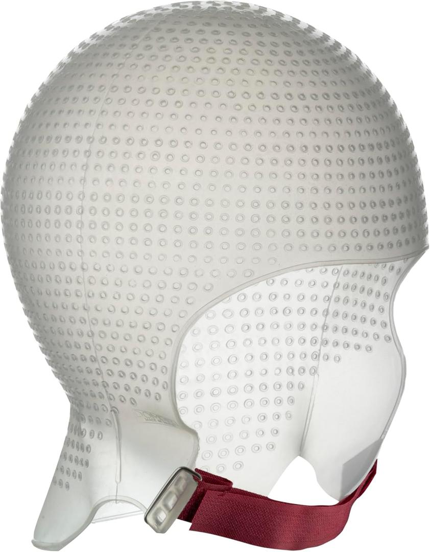 DOMPEL Sparta 2.4K Silicone Highlight Hair Cap, White | Perfect Highlights | 2,400 Strategically Positioned Holes | Curved Design for a Perfect Fit | Reusable