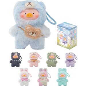 TOYZERO + Official Lulu The Piggy Blind Box - Joyful Time Series Plush Keychain Blind Boxes Figures Cute Stuffed Animals Mystery Box Collectibles Toys Home Decorations Birthday Gifts, Single Box, 5.5 inches