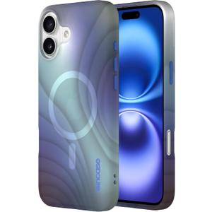 Incase Halo Case for iPhone 16 Hydro Dip MagSafe Compatible Apple iPhone Case 10 Ft Drop Protection, Protective Cover with Lanyard Loop, Sleek Design (Tidal Ocean, iPhone 16 Plus)