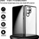 Magnetic Privacy Case for Samsung S25 Ultra,Anti Peeping Screen Protector Double-Sided Tempered Glass Metal Bumper Anti SPY Cover,360 Degree Phone Case for Samsung Galaxy S 25 Ultra,Black