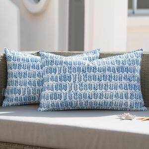 MIULEE Outdoor Set of 2 Patio Lumbar Pillows, 12x 20 Fade Resistant Outdoor Lumbar Pillow with Inserts, Fluffy Decorative Garden Waterproof Cushions for Home Patio Coach Sofa Use, Royal Blue MIULEE Outdoor Set of 2 Patio Lumbar Pillows, 12x 20 Fade Resistant Outdoor Lumbar Pillow with Inserts, Fluffy Decorative Garden Waterproof Cushions for Home Patio Coach Sofa Use, Royal Blue
