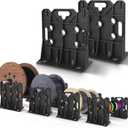 Wire Spool Rack, Multi Purpose Wire Dispenser for industrial Use, 330lbs Capacity Heavy-Duty Dispenser Holder 34'' Diameter 1-Pair Set(Black) (black)