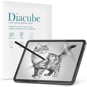 DIACUBE [2 Pack] Paperfeel Screen Protector For Samsung Galaxy Tab S6 Lite 10.4 Inch (2024/2022/2020), Anti-Glare Matte PET Film for Drawing and Writing Like on Paper, High Touch Sensitivity, Easy Installation