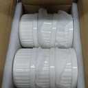 LE TAUCI Sauce Cups 2 OZ, Small Dipping Bowls, Mini Ceramic Ramekins Souffle Dishes, Sauce Dip Bowls for Charcuterie Boards, Microwave & Oven Safe, Set of 6, White