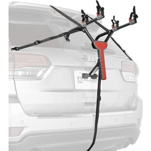 Allen Sports Ultra Compact Folding 2-Bike Trunk Mount Rack, Model MT2-B (2-Bike, Red/ Black)