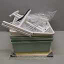 Craft cart,Rolling Cart with Drawers,Storage Cart with 5 Drawers and Wooden Tabletop for Under Desk Organizers and Storage ,Green