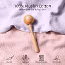 Baby Changing Pad, Muslin Diaper Changing Pad with Waterproof Lining, Changing Table Pads for Dresser with 2 Pack Muslin Covers(Pink + Purple)