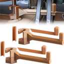 Bow Hanger for Truck Portable Bracket Bow Buddy Universal Compound Bow Headrest Holder for Vehicle Storage and Hunting Transport (Brown)